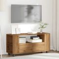 vidaXL TV skrinka kolieska dub artisan 102x34,5x43cm kompozitné drevo