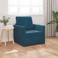 vidaXL Rozkladacia posteľ Modrá 74 x 77 x 81 cm Zamat