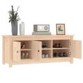 vidaXL Skrinka na topánky 110x38x45,5 cm masívna borovica