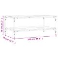 vidaXL Konferenčný stolík dymový dub 100x55x40 cm kompozitné drevo