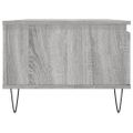 vidaXL Konferenčný stolík sivý dub sonoma 90x50x36,5 spracované drevo