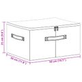 vidaXL Úložná krabica 24 ks Netkaná látka 50 x 30 x 25 cm 37,5 L Sivá