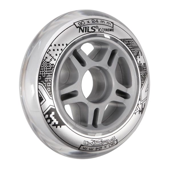 KOLIESKA NILS EXTREME PU 90x24 ČÍRE (4KS)
