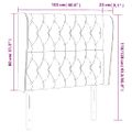 vidaXL Čelo postele so záhybmi čierne 103x23x118/128 cm látka