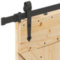 vidaXL Posuvné dvere NARVIK Prírodná a čierna 80 x 210 cm (152,5 cm)