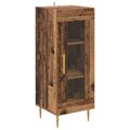 vidaXL Servírovacia skriňa Staré drevo 34 x 34.5 x 90 cm