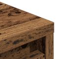 vidaXL Botník staré drevo 57x34x76 cm kompozitné drevo