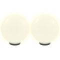 vidaXL LED lampy v tvare gule 4 ks 30 cm PMMA