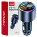 FM vysielač 1×USB-A 1×USB-C 12/24V AMiO-04655