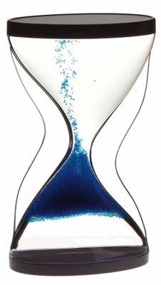 18.6008.06 TFA CONTRA presýpacie hodiny akryl/plast, čierno/modrá