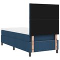 vidaXL Posteľ s pružinovým rámom Modrá 100 x 200 cm látka