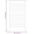 vidaXL Lamelové dvierka na skrinku 2 ks, biele 61,5x39,4 cm , borovica