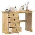 vidaXL Toaletný stolík Corona 104x47x75 cm borovicový masív