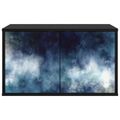 vidaXL Nástenný TV kabinet RAALTE 69 x 33 x 40 cm Čierny dub