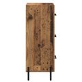 vidaXL Servírovacia skriňa Staré drevo 34 x 34.5 x 90 cm