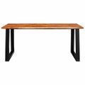 vidaXL Jedálenský stôl so živou hranou 180x90x75 cm masívna akácia
