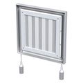 Mriežka VENTS MV 100Rs 154x154mm s reguláciou