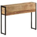 vidaXL Kvetináč 90x20x68 cm surové mangovníkové drevo