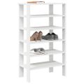 vidaXL Regál na topánky čierny 61x32x105 cm spracované drevo