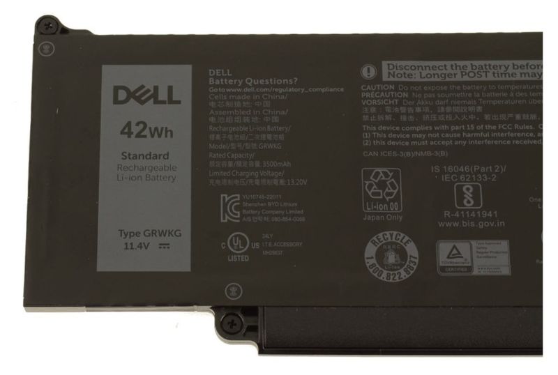 Dell baterie 3-cell 42W/HR LI-ION pro Latitude 3540, 3550, 5340, 5350, 5440, 5450, 5540, 5550 Dell Baterie 3-cell 42W/HR LI-ION pro Latitude