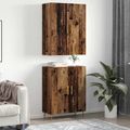 vidaXL Highboard Staré drevo 69,5 x 34 x 180 cm Kompozitné drevo