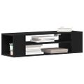 vidaXL TV skrinka 100 x 30 x 26,5 cm Čierny dub Kompozitné drevo