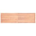 vidaXL Stolová doska svetlohnedá 220x60x(2-6)cm ošetrený masív hrany