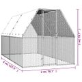 vidaXL Klietka pre sliepky 2x4x2 m pozinkovaná oceľ