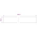 vidaXL Samolepiace tapety na nábytok 2 ks, biele 500x90 cm, PVC