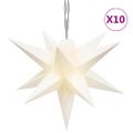 vidaXL Vianočné svetlo s LED 10 ks, biele 10 cm
