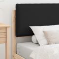 vidaXL Rám postele s čalúneným čelom Čierna 100 x 200 cm