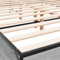 vidaXL Posteľný rám sivý sonoma 150x200 cm kompozitné drevo a kov