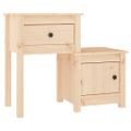 vidaXL Nočný stolík 79,5x38x65,5 cm masívne borovicové drevo