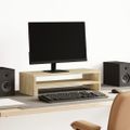 vidaXL Stojan na monitor dub sonoma 54x22x15 cm kompozitné drevo