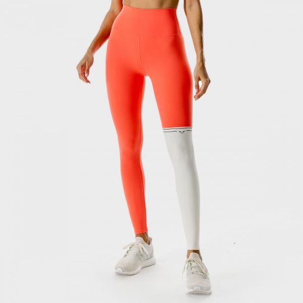 Dámske legíny LAB360º Colour Block Hot Coral - SQUATWOLF