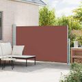 vidaXL Zaťahovacia bočná markíza na terasu 180x314 cm, hnedá