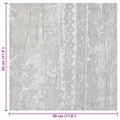 vidaXL Samo-lepiace podlahové dosky Sivá 30,5 x 30,5 cm 20 ks PVC