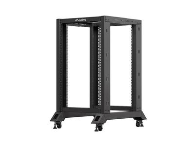 Lanberg otvorený rack 18U 600X800 čierny