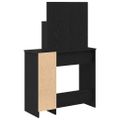 vidaXL Toaletný stolík Čierny dub 86,5 x 35 x 136 cm Kompozitné drevo