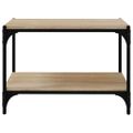 vidaXL TV skrinka dub sonoma 60x33x41 cm spracované drevo a oceľ