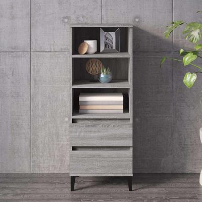 vidaXL Vysoká skrinka sivý dub sonoma 40x36x110 cm spracované drevo