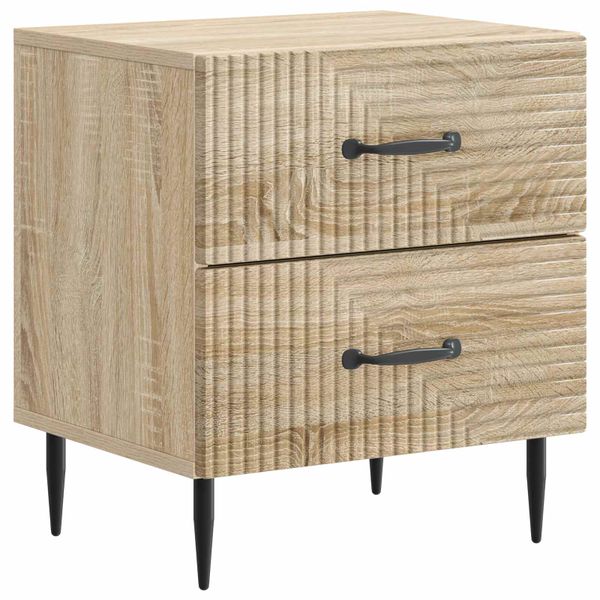 vidaXL Nočný stolík Dub sonoma 43 x 34,5 x 47,5 cm Kompozitné drevo