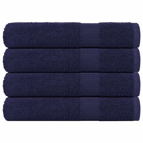 vidaXL Uteráky FROGN 4 ks námornícka modrá 100x200 cm 360 g/m²