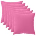vidaXL Poťah na podložku 6 pcs HEERLEN Ružová 30 x 30 cm Polyester