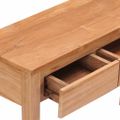 vidaXL Konzolový stolík 110x35x75 cm teakový masív