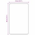 vidaXL Protišmyková kúpeľňová podložka Červená 50 x 80 cm PP