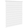 vidaXL Zebrová roleta 140,9x175 cm Šírka látky 136,7 cm biela