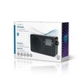 Prenosné rádio NEDIS RDFM2225BK FM, Bluetooth, napájenie batériou/USB, budík