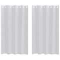 vidaXL Voile záclona 2 ks Svetlosivá 175 x 140 cm Polyester