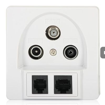 Účastnícka zásuvka satelitná koncová SIGNAL TV/R/SAT/RJ-45/RJ-11 Účastnická zásuvka satelitní koncová SIGNAL TV/R/SAT/RJ-45/RJ-11